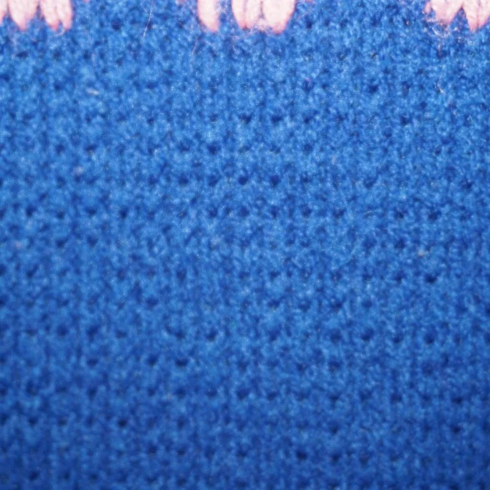 Vintage 70s Fair Isle Floral Knit Sweater - Picture 2 of 6